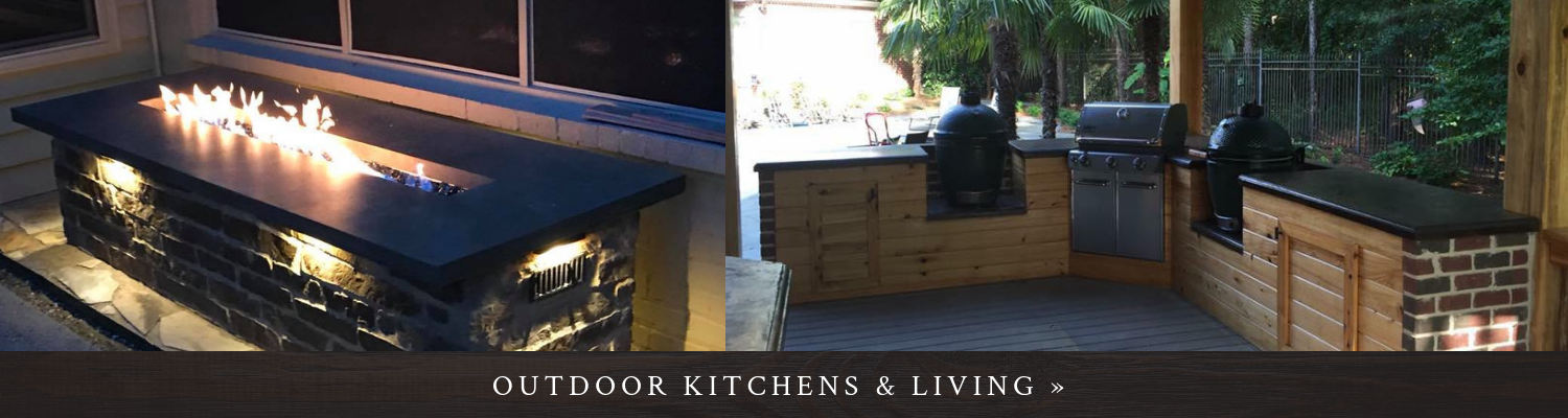 Click here to see our outdoor kitchen and living spaces!